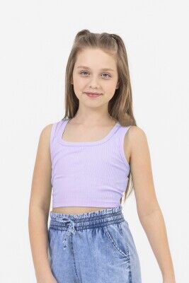 Wholesale Girls Crop Top 9-14Y DMB Boys&Girls 1081-0160 Lilac