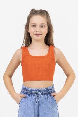 Wholesale Girls Crop Top 9-14Y DMB Boys&Girls 1081-0160 Orange