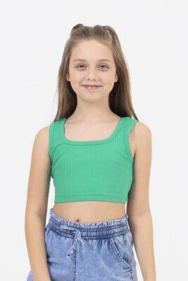Wholesale Girls Crop Top 9-14Y DMB Boys&Girls 1081-0160 Green