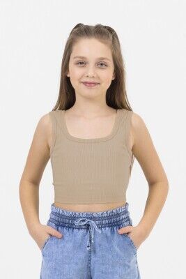 Wholesale Girls Crop Top 9-14Y DMB Boys&Girls 1081-0160 Brown