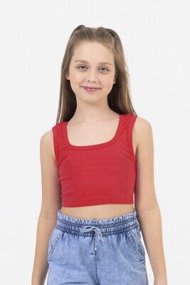 Wholesale Girls Crop Top 9-14Y DMB Boys&Girls 1081-0160 Red