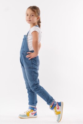 Wholesale Girls Denim Overalls (T-shirt Not Included) 2-5Y Varol Kids 1073-7276 - Varol Kids (1)