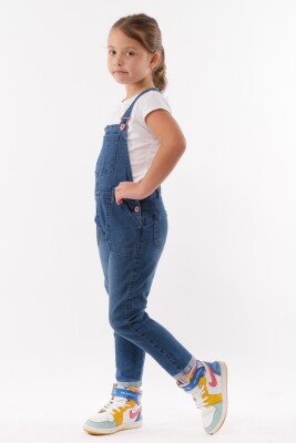Wholesale Girls Denim Overalls (T-shirt Not Included) 6-9Y Varol Kids 1073-7277 - Varol Kids (1)