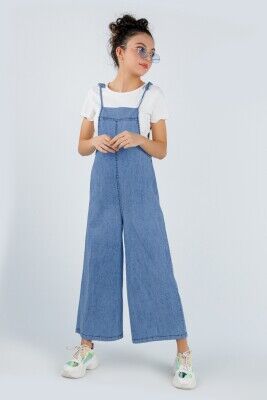 Wholesale Girls Denim Overalls (T-Shirt Not Included) 8-14Y DMB Boys&Girls 1081-2633 - DMB Boys&Girls (1)