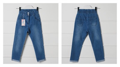 Wholesale Girls Denim Pants 6-9Y Varol Kids 1073-7290 - Varol Kids (1)