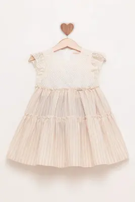 Wholesale Girl's Dress 1-4Y BabyRose 1002-4810 Beige