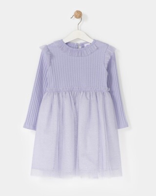 Wholesale Girls Dress 1-4Y Bupper Kids 1053-23944 Lilac
