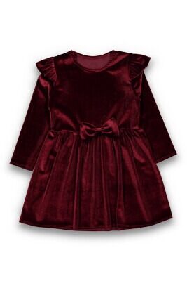 Wholesale Girls Dress 1-5Y Panino 1077-22043 Claret Red