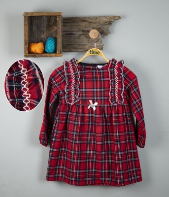 Wholesale Girls Dress 2-4Y Timo 1018-T3KDÜ044237812 - Timo