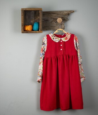 Wholesale Girls Dress 2-5Y Timo 1018-T3KDÜ204237102 - Timo (1)