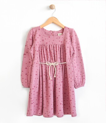 Wholesale Girls Dress 6-9Y Lilax 1049-5829 Damson Color