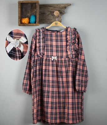 Wholesale Girls Dress 6-9Y Timo 1018-T3KDÜ044237813 - Timo (1)