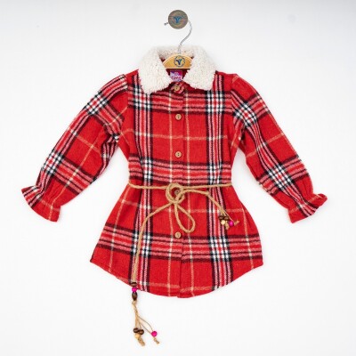Wholesale Girls Dress 6-9Y Timo 1018-T4KDÜ042222173 Red