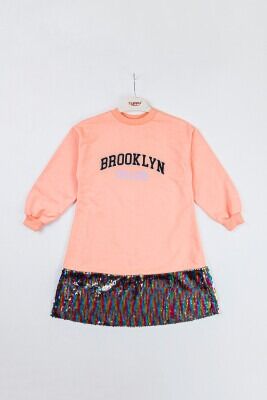 Wholesale Girls Dress 6-9Y Tuffy 1099-6617 pinkish orange