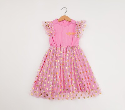 Wholesale Girls Dress 7-10Y Büşra Bebe 1016-24112 - Büşra Bebe