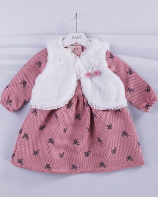 Wholesale Girls Dress with Bolero 2-5Y Sani 1068-9774 - Sani (1)