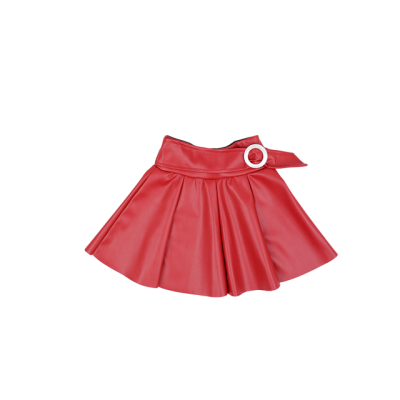 Wholesale Girls Faux Leather Skirt 4-12Y Panino 1077-22062 - Panino (1)