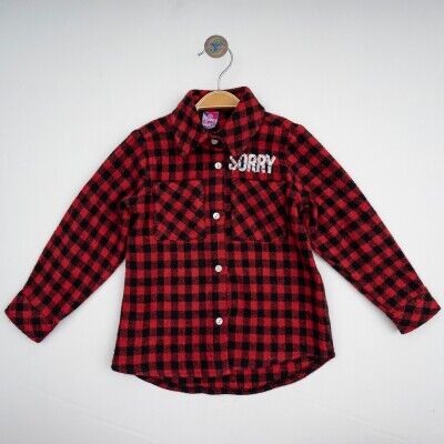 Wholesale Girls Flannel Shirt 6-9Y Timo 1018-T4KDÜ012222353 - Timo (1)