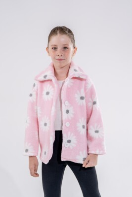 Wholesale Girls Fleece Jacket 5-8Y Eray Kids 1044-6290 Pink