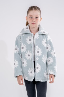 Wholesale Girls Fleece Jacket 5-8Y Eray Kids 1044-6290 Mint Green 