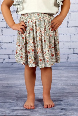 Wholesale Girls Floral Print Skirt 2-7Y Zeyland 1070-231M2ANS16 - Zeyland