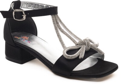 Wholesale Girls Heels Sandals Shoes 33-37EU Minican 1060-Z-F-100 Black