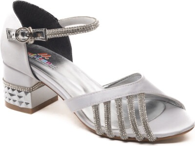 Wholesale Girls Heels Shoes 28-32EU Minican 1060-Z-P-101 Silver