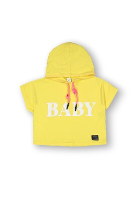 Wholesale Girls Hoodie T-shirt 10-13Y Tuffy 1099-9161 Yellow