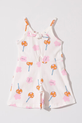 Wholesale Girls Jumpsuit 2-5Y Tuffy 1099-1261 Ecru