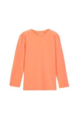 Wholesale Girls Long sleeve Basic T-shirt 13-16Y Lovetti 1032-1007 Neon Oranj