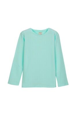 Wholesale Girls Long sleeve Basic T-shirt 13-16Y Lovetti 1032-1007 Mint Green2