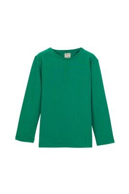 Wholesale Girls Long sleeve Basic T-shirt 13-16Y Lovetti 1032-1007 Golf Green