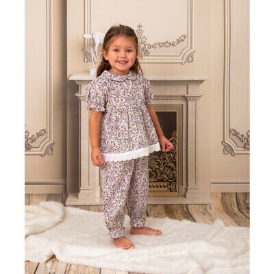Wholesale Girls Pajamas Set 2-11Y KidsRoom 1031-5668 Lilac