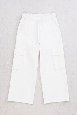 Wholesale Girls Pants 4-8Y DMB Boys&Girls 1081-0206 White
