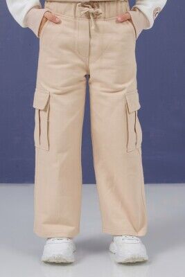 Wholesale Girls Pants 4-8Y DMB Boys&Girls 1081-0206 Beige