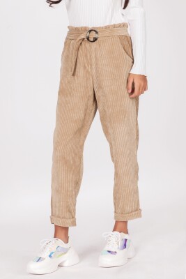 Wholesale Girls Pants 8-14Y DMB Boys&Girls 1081-9225 Beige