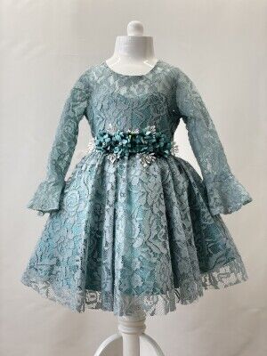 Wholesale Girls Party Dress 4-8Y Bertula Kids 2003-4688 - Bertula Kids