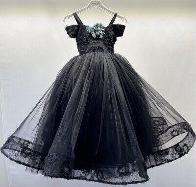 Wholesale Girls Party Tulle Dress 4-8Y Bertula Kids 2003-4850 - Bertula Kids (1)