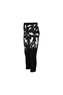 Wholesale Girls Patterned Leggings 5-8Y Lovetti 1032-9541 Black