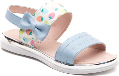 Wholesale Girls Patterned Sandals 26-30EU Minican 1060-X-P-S09 Blue