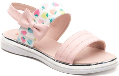 Wholesale Girls Patterned Sandals 26-30EU Minican 1060-X-P-S09 Pink