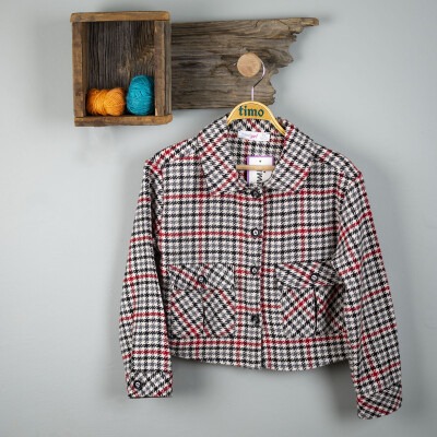 Wholesale Girls Patterned Shirt 6-9Y Timo 1018-T3KDÜ204237373 - Timo (1)