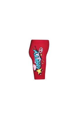 Wholesale Girls Patterned Shorts 5-8Y Lovetti 1032-7953 Red