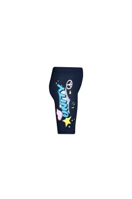 Wholesale Girls Patterned Shorts 5-8Y Lovetti 1032-7953 Dark Navy