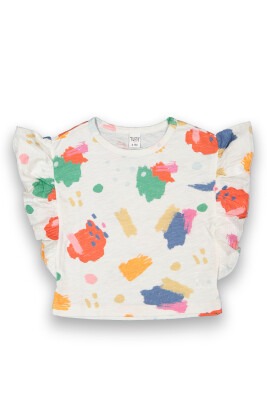 Wholesale Girls Patterned T-Shirt 2-5Y Tuffy 1099-9090 - Tuffy (1)