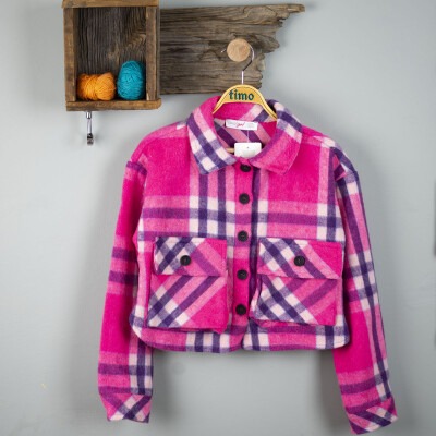 Wholesale Girls Plaid Jacket 6-9Y Timo 1018-T3KDÜ014238093 - Timo (1)