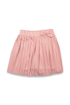 Wholesale Girls Pleated Skirt 4-8Y Panino 1077-23016 Blanced Almond