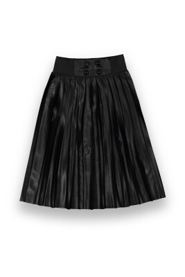 Wholesale Girls Pleated Skirt 8-16Y Panino 1077-23013 Black