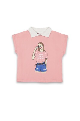 Wholesale Girls Printed T-Shirt 10-13Y Tuffy 1099-9150 - Tuffy