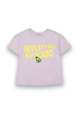 Wholesale Girls Printed T-Shirt 10-13Y Tuffy 1099-9152 Light Lilac